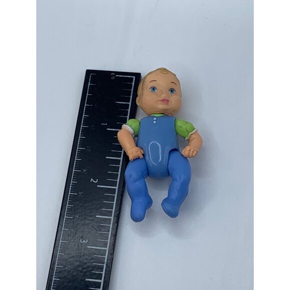 Fisher Price Loving Family Twin Time Blue Baby Boy Doll - Picture 6 of 9